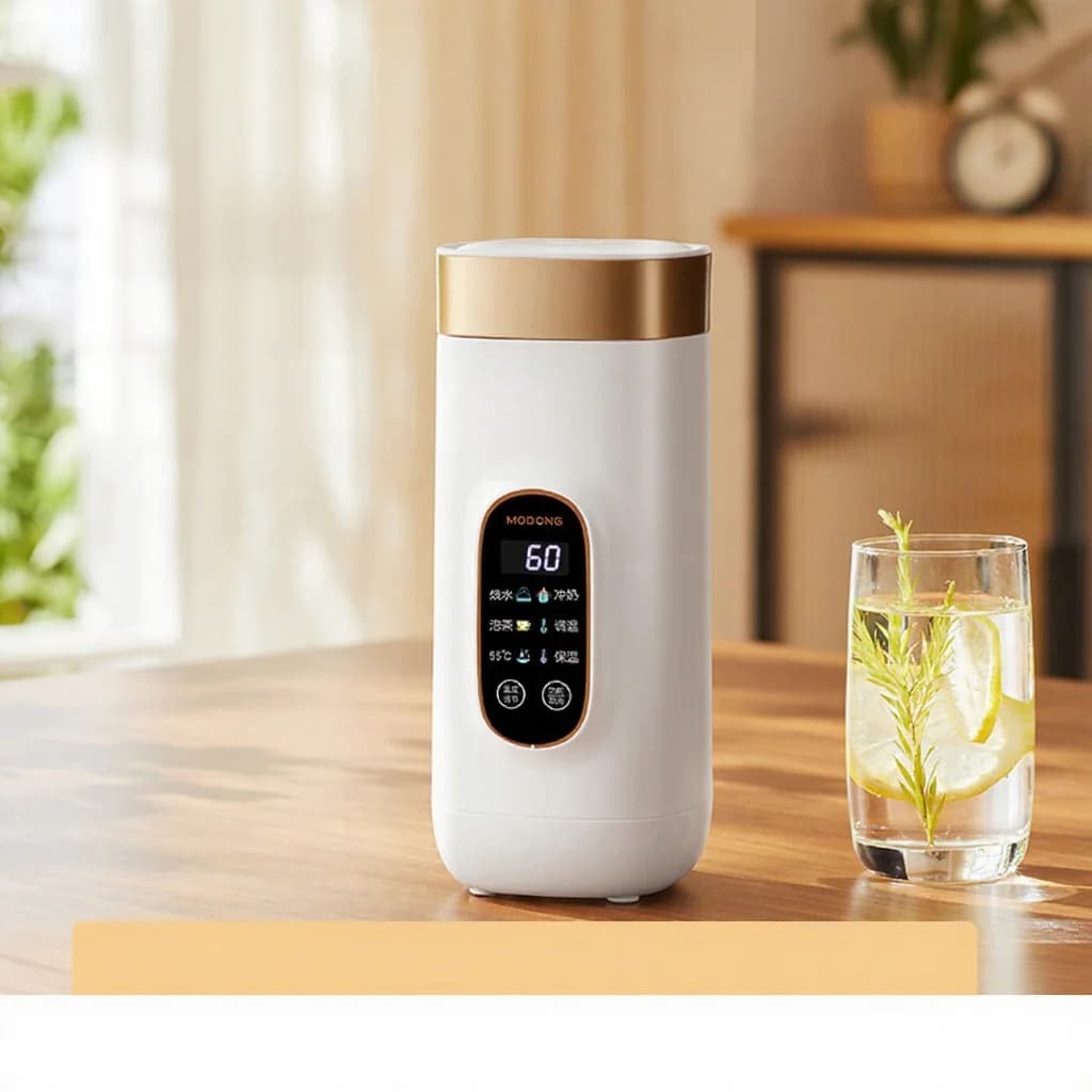 Prenosna električna grelna skodelica z nadzorom temperature