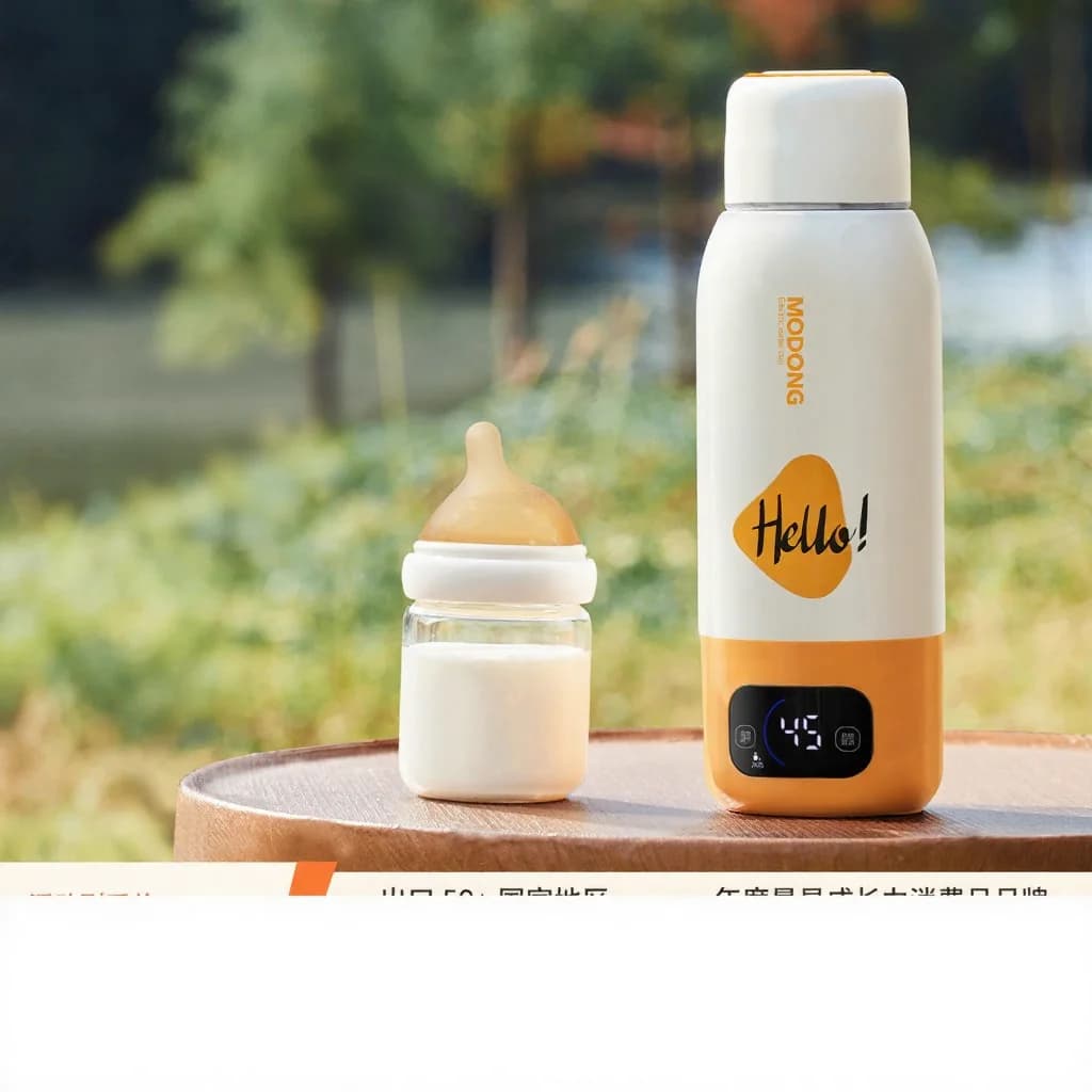 Prenosna električna grelna skodelica za vodo za otroško formulo, 550ml