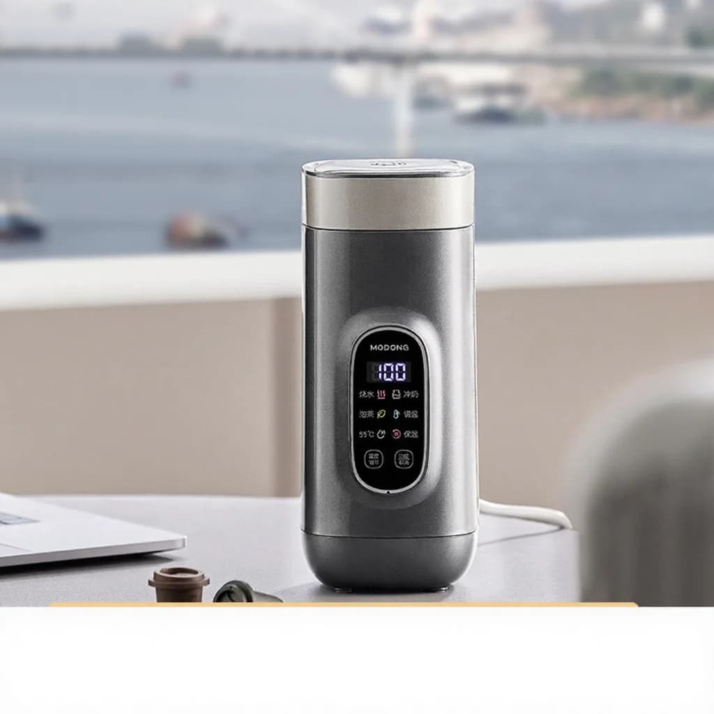 Titanium električna potovalna skodelica za segrevanje vode, 650ml, 220V