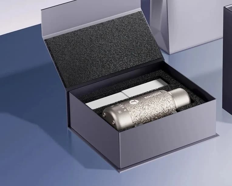 Prenosna titanova električna grelna skodelica, 1L, dvojna moč, topla