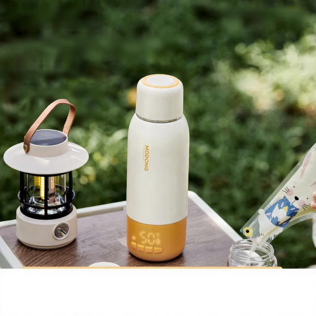 Prenosna električna grelna skodelica za vodo za otroško formulo, 550ml