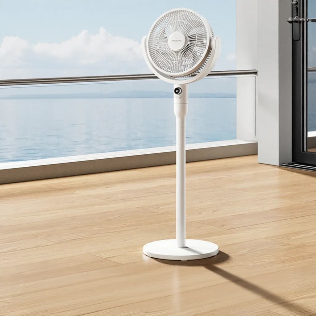 Pameten namizni krožni ventilator z glasovnim upravljanjem in oscilacijo
