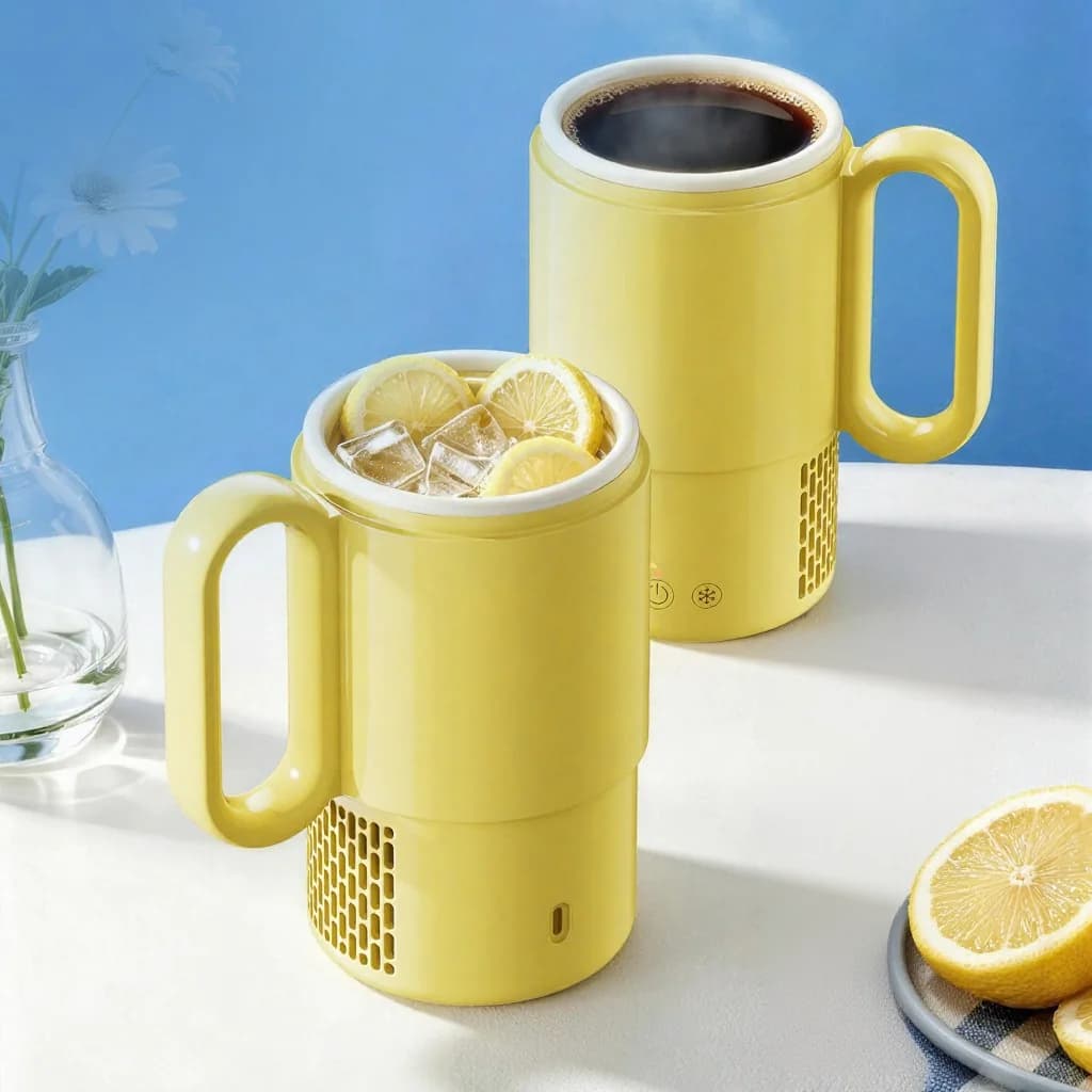 Prenosna grelna in hladilna skodelica 450mL 36W z upravljanjem na dotik