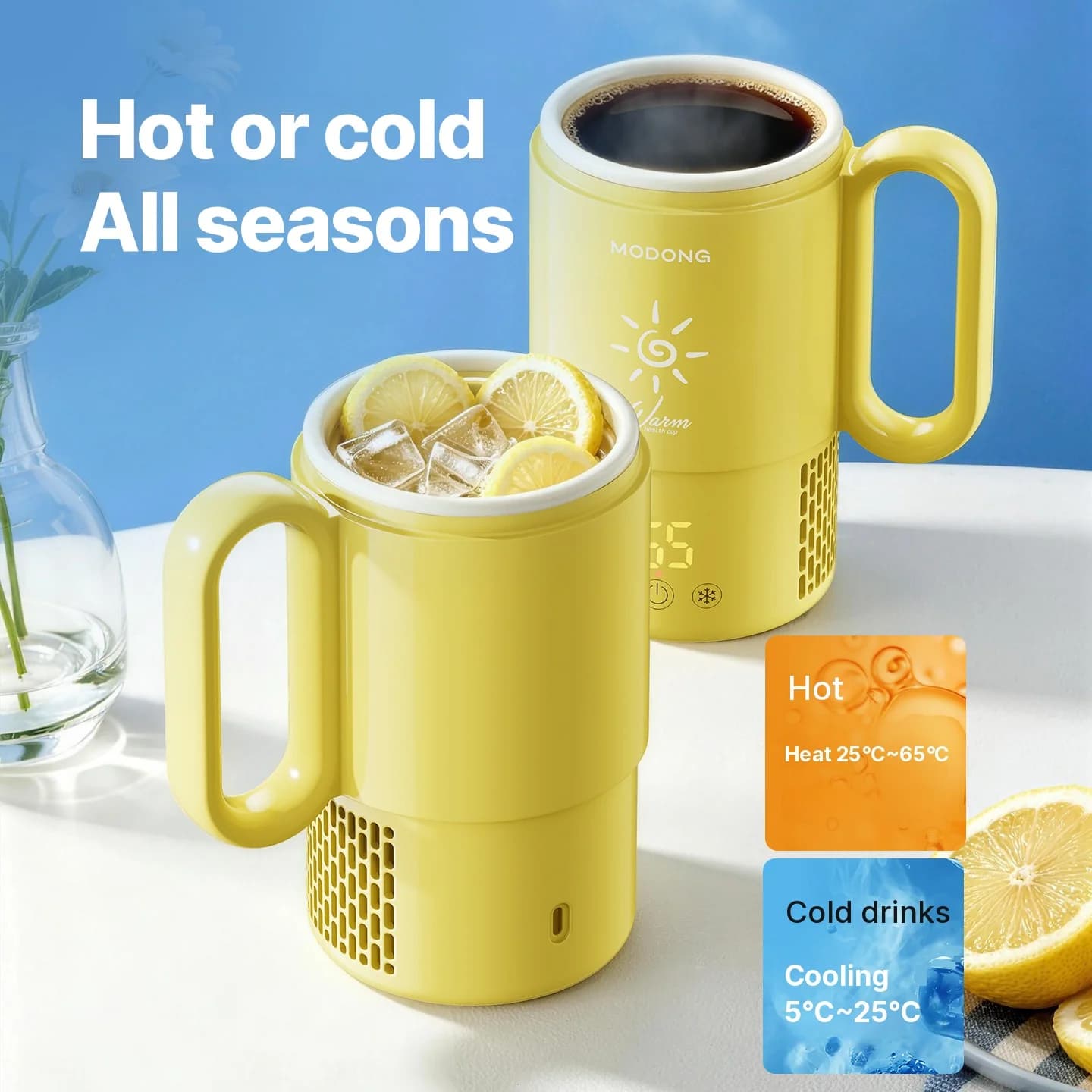 Mini hladilna in grelna skodelica 450mL 36W na dotik