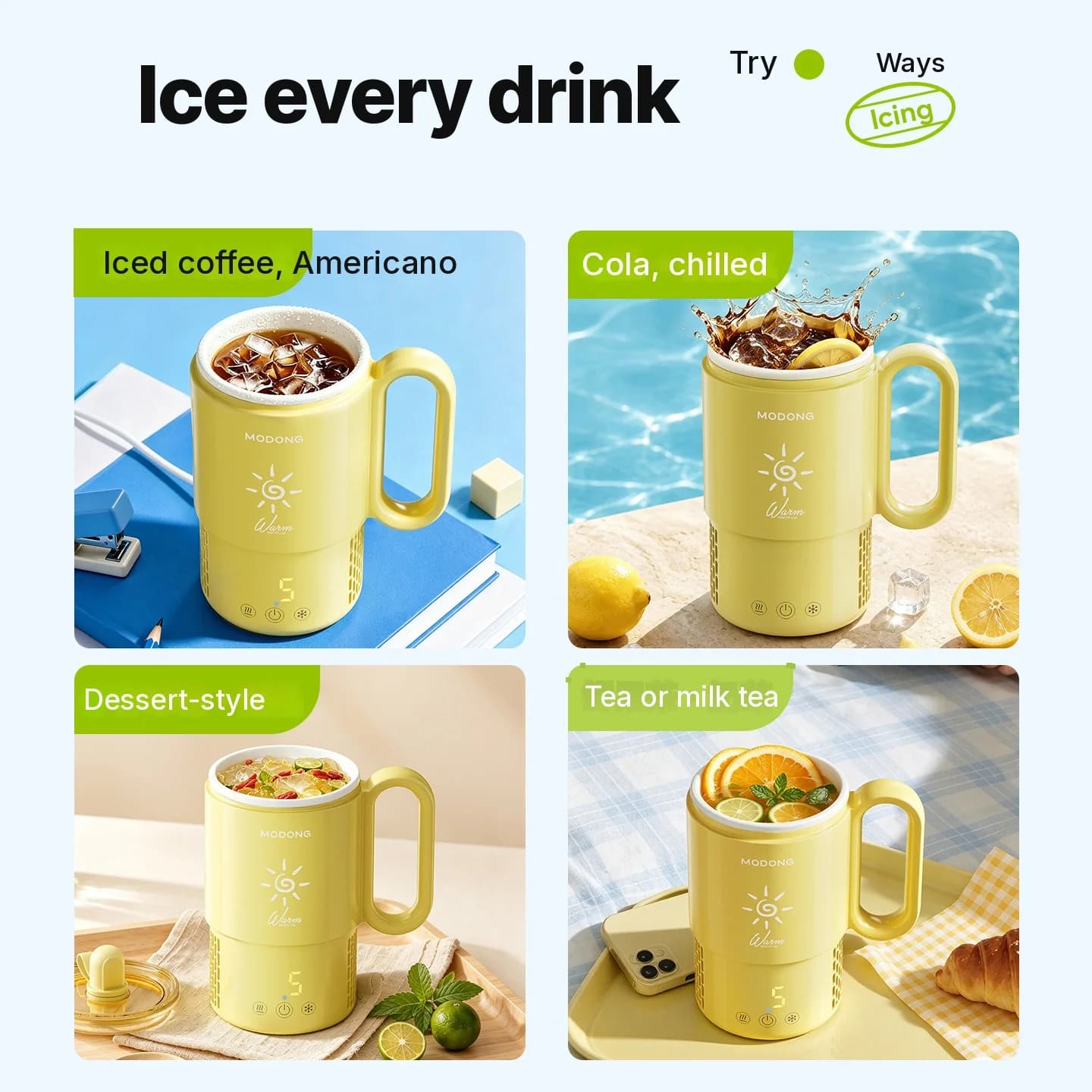 Mini skodelica za hlajenje in segrevanje 450mL 36W z upravljanjem na dotik