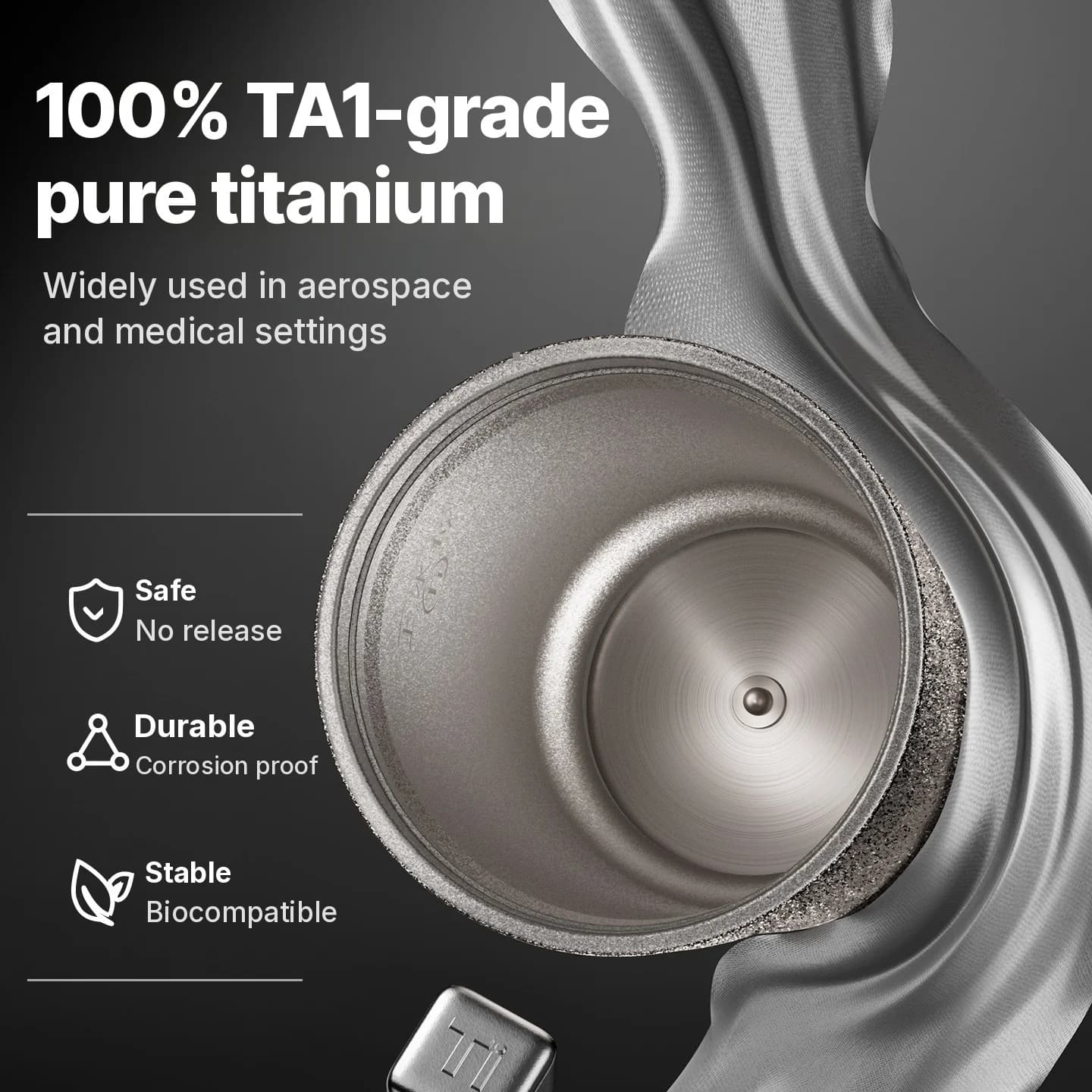 Titanium električna potovalna skodelica 400 ml z merilnikom temperature