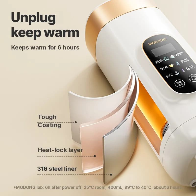 Prenosna električna grelna skodelica z nadzorom temperature