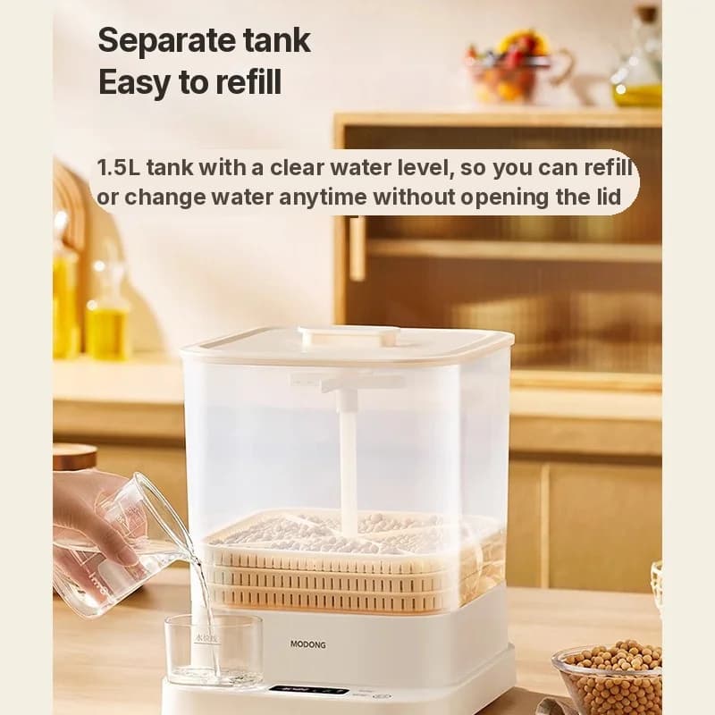 Električni aparat za kaljenje doma 1.5L 20W 3-slojni