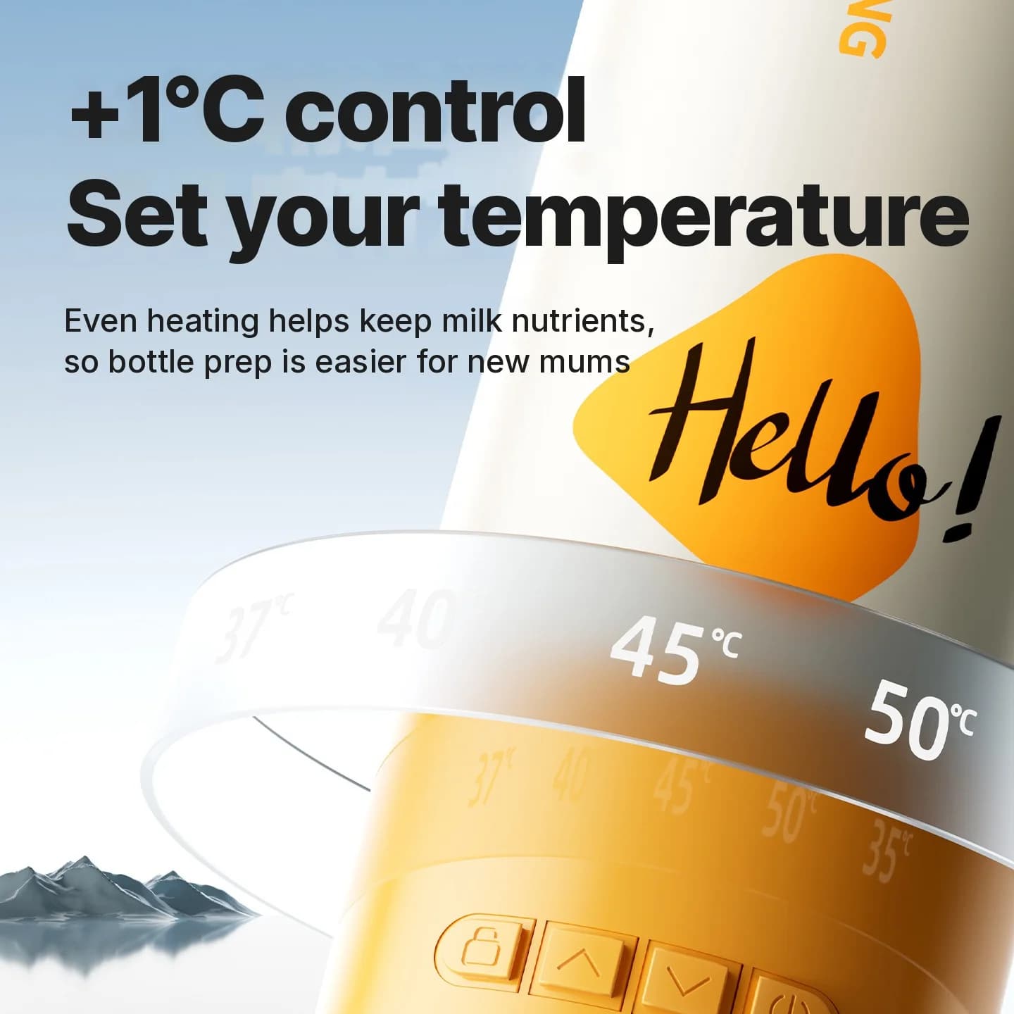 Prenosna električna grelna skodelica 550 mL s temperaturnim nadzorom