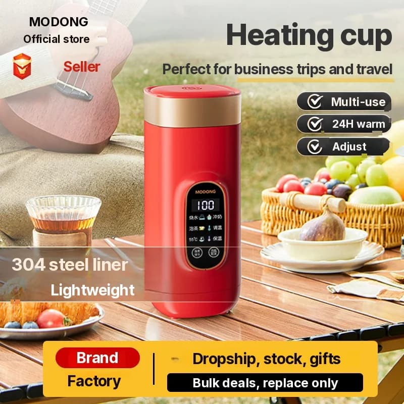 Prenosna električna grelna skodelica za vodo 650ml 304 Liner 220V