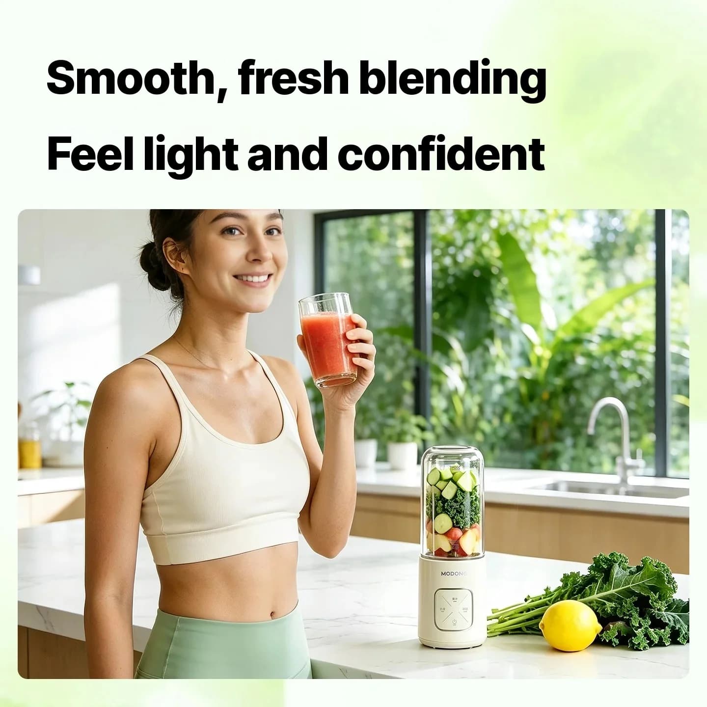 Prenosni brezžični mešalni lonček za sokove in smoothije