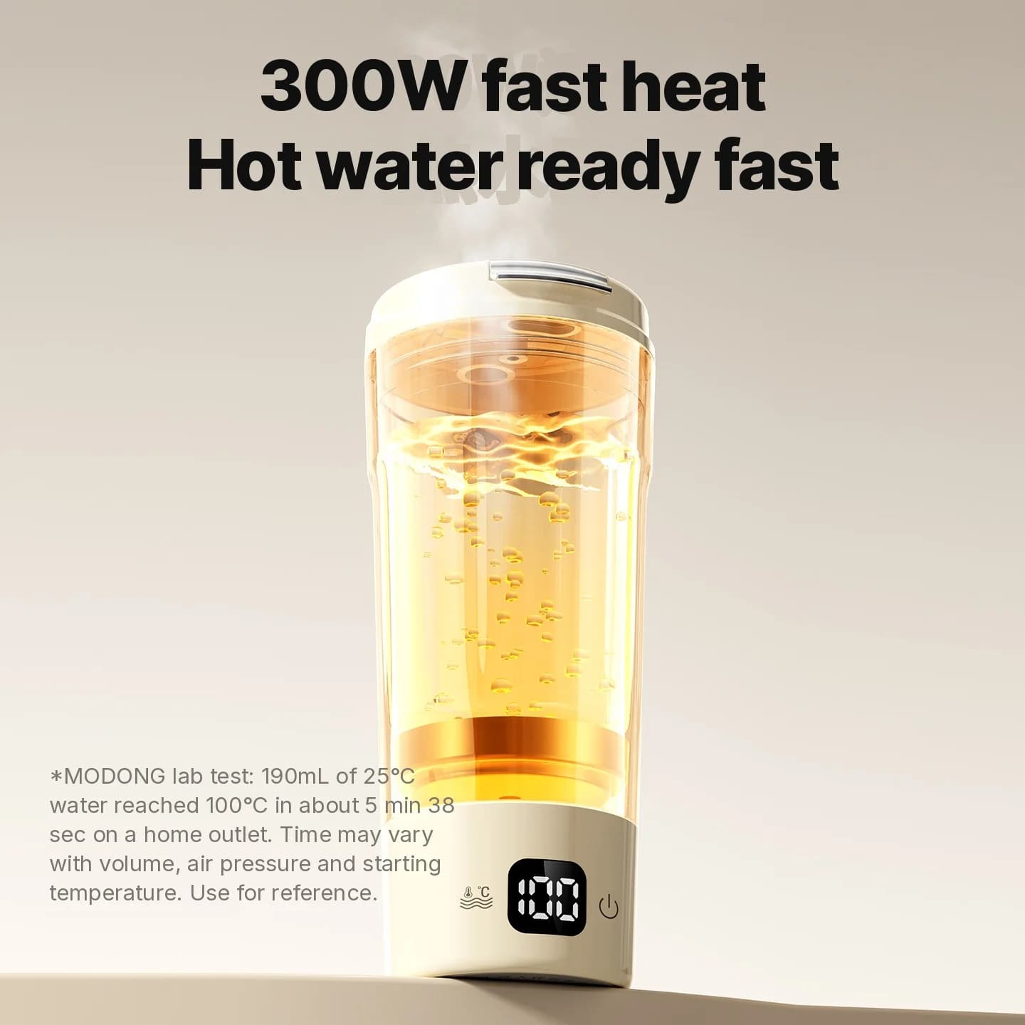 Prenosna električna grelna skodelica s 7 nastavitvami temperature