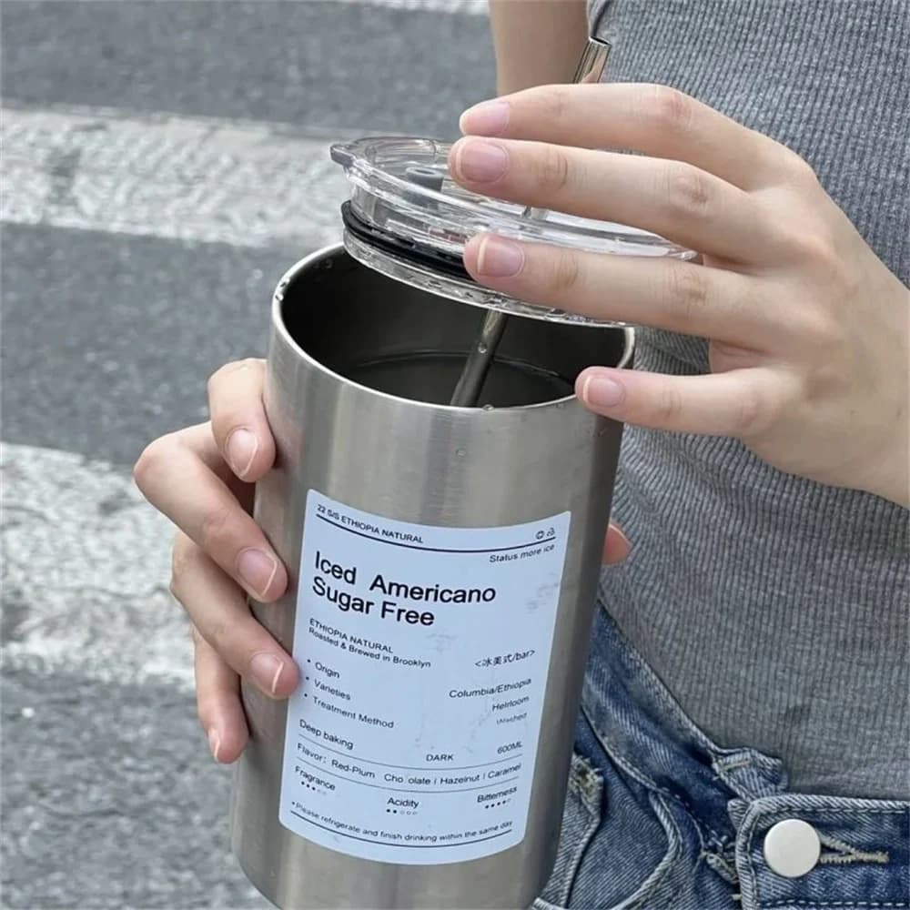 600 ml termovka s slamico