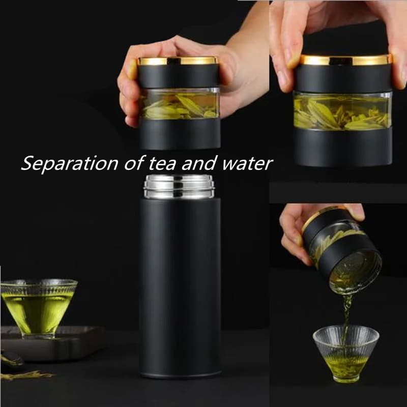 450ml termos steklenica za čajni filter