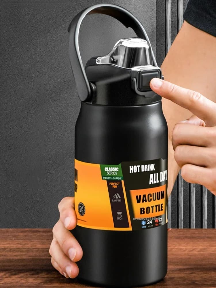 velik športni termos s slamico 0.8-1.5L