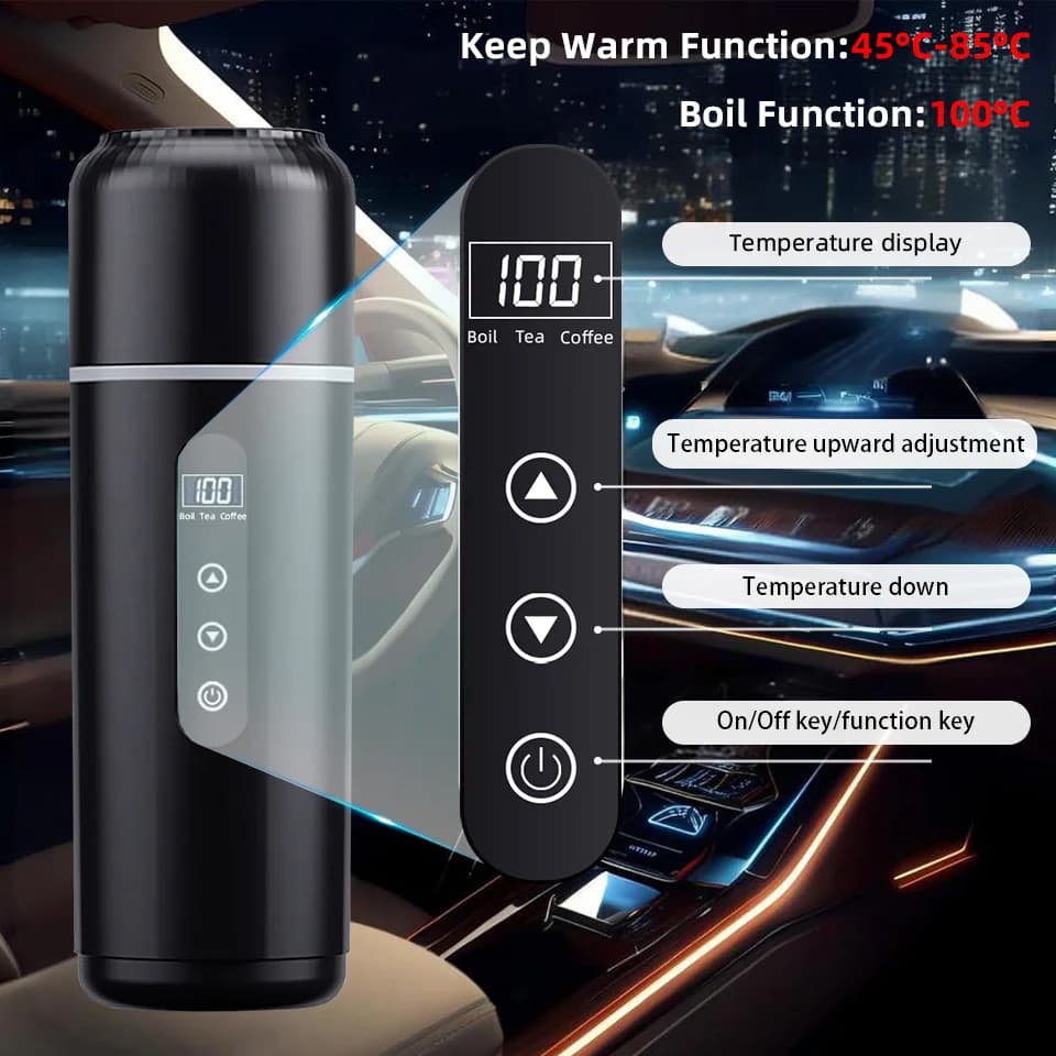 500ml 12V/24V grelni lonček za avto