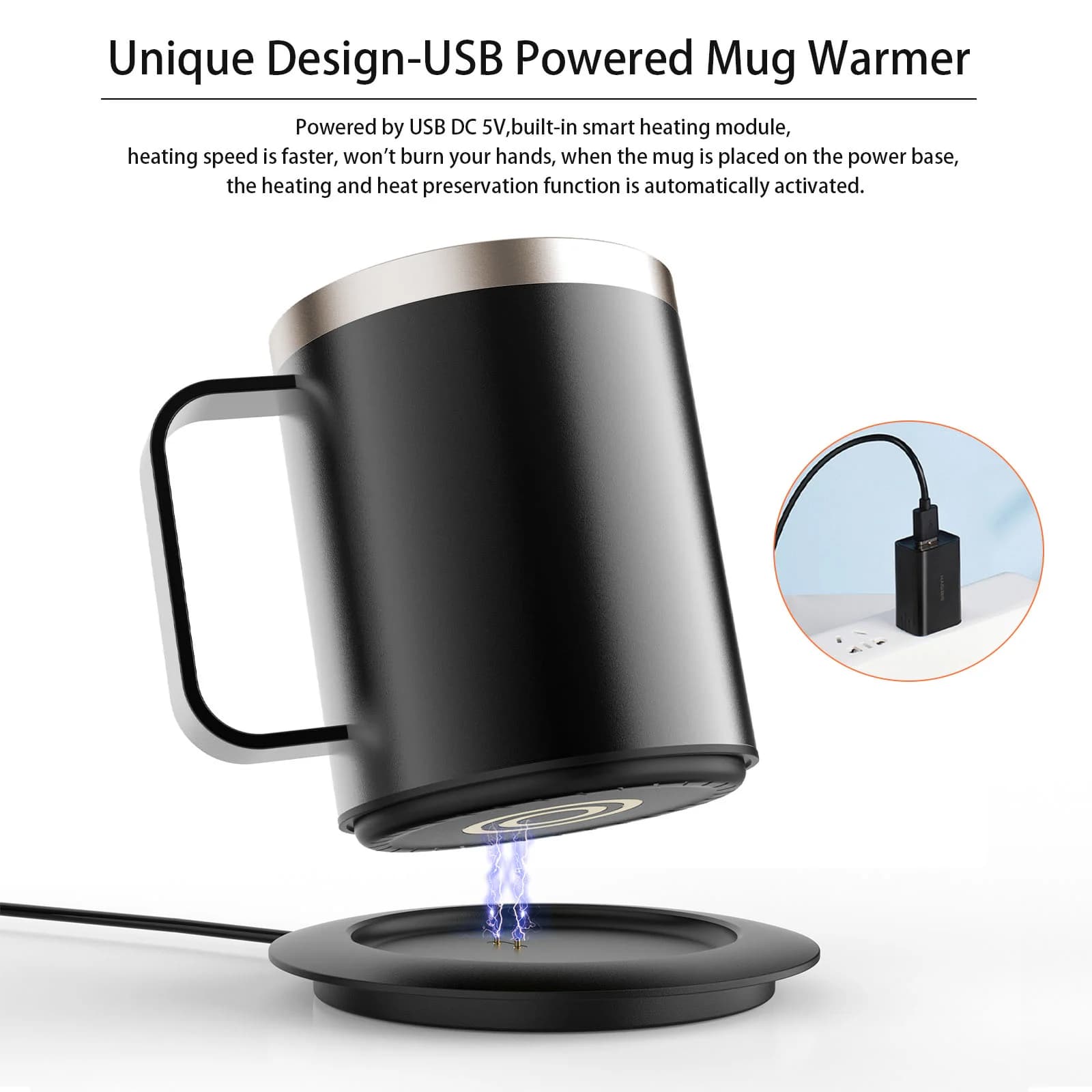 12oz USB grelna skodelica za kavo